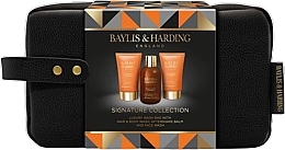 Set - Baylis & Harding Black Pepper & Ginseng Luxury Wash Bag Gift Set (hair/body/wash/100ml + f/wash/50ml + ash/balm/50ml + bag/1pc) — Bild N1