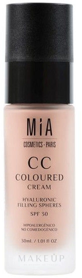 CC Gesichtscreme - Mia Cosmetics Paris CC Coloured Cream SPF30 — Bild Dark