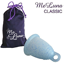 Menstruationstasse Größe S blauer Glitzer - MeLuna Classic Menstrual Cup — Bild N1