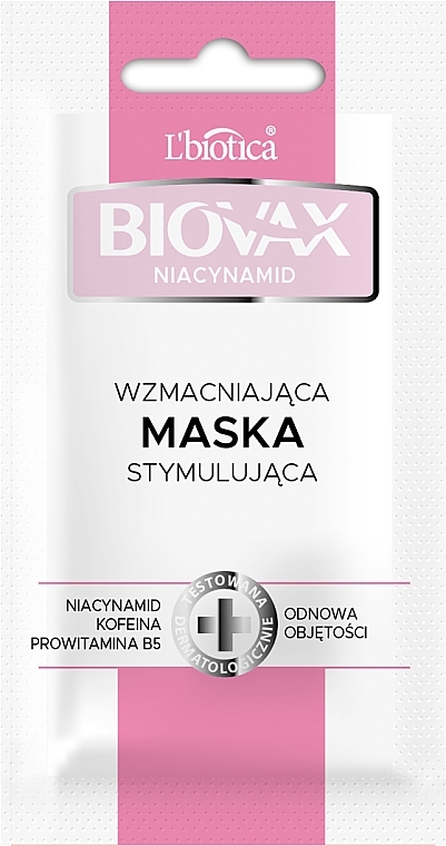 Straffende und stimulierende Kopfhautmaske - Biovax Niacynamid Travel Size — Bild N1