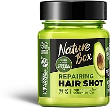 Düfte, Parfümerie und Kosmetik Revitalisierende Haarmaske mit Avocadoöl - Nature Box Avocado Oil Repairing Hair Shot