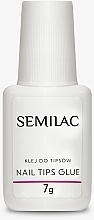 Düfte, Parfümerie und Kosmetik Nagelspitzenkleber mit Pinsel - Semilac Nail Tip Glue