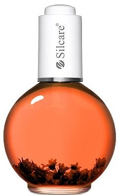 Nagel- und Nagelhautöl mit Blumen Orange - Silcare Cuticle Oil Rubin Orange — Bild N1