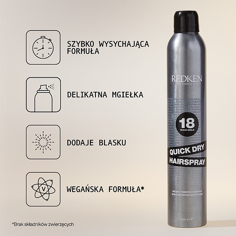 Haarlack - Redken Quick Dry 18 Instant Finishing Spray — Bild N3