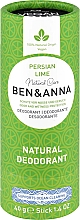 Düfte, Parfümerie und Kosmetik Deodorant auf Basis von Soda Persian Lime (Karton) - Ben & Anna Natural Care Persian Lime Deodorant Paper Tube