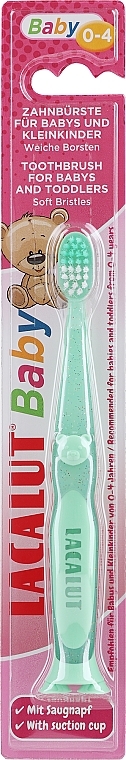 Zahnbürste Baby 0-4 Jahre grün - Lacalut Baby Toothbrush For Babys & Toddlers  — Bild N1