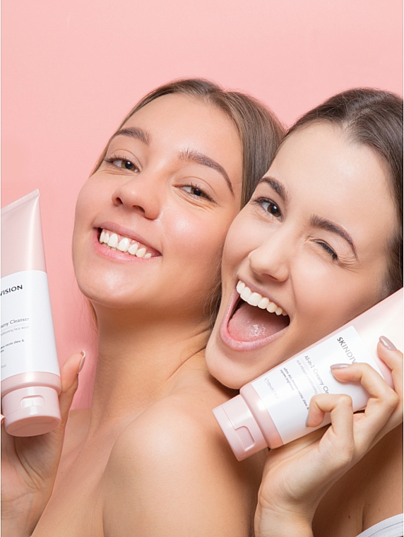 Gesichtsreinigungscreme-Schaum mit Gurkenextrakt, Kokosnuss- und Süßmandelöl - SkinDivision All-in-1 Creamy Cleanser — Bild N4