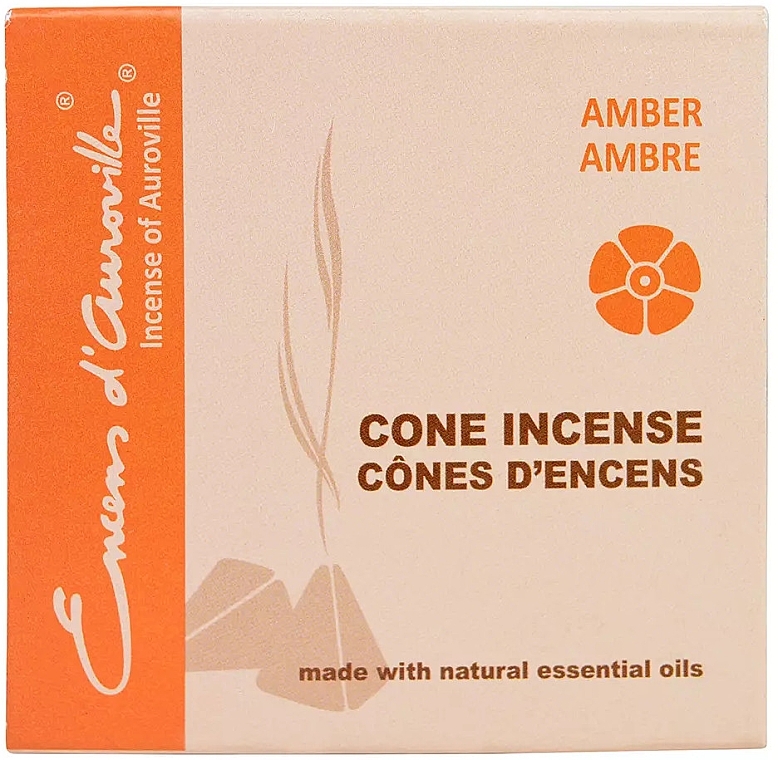 Räucherkegel Bernstein - Maroma Encens d'Auroville Cone Incense Amber — Bild N2