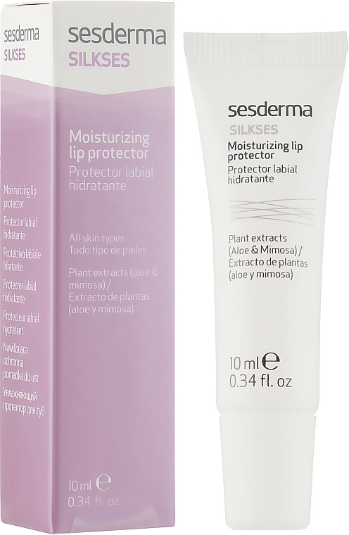 Schützende und feuchtigkeitsspendende Lippencreme - SesDerma Laboratories Silkses Moisturizing Lip Protector — Bild N1