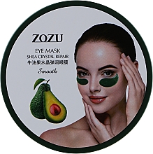 Hydrogel Augenpatches mit Avocado-Extrakt und Sheabutter - Zozu Eye Mask Shea Crystal Repair Smooth — Bild N1