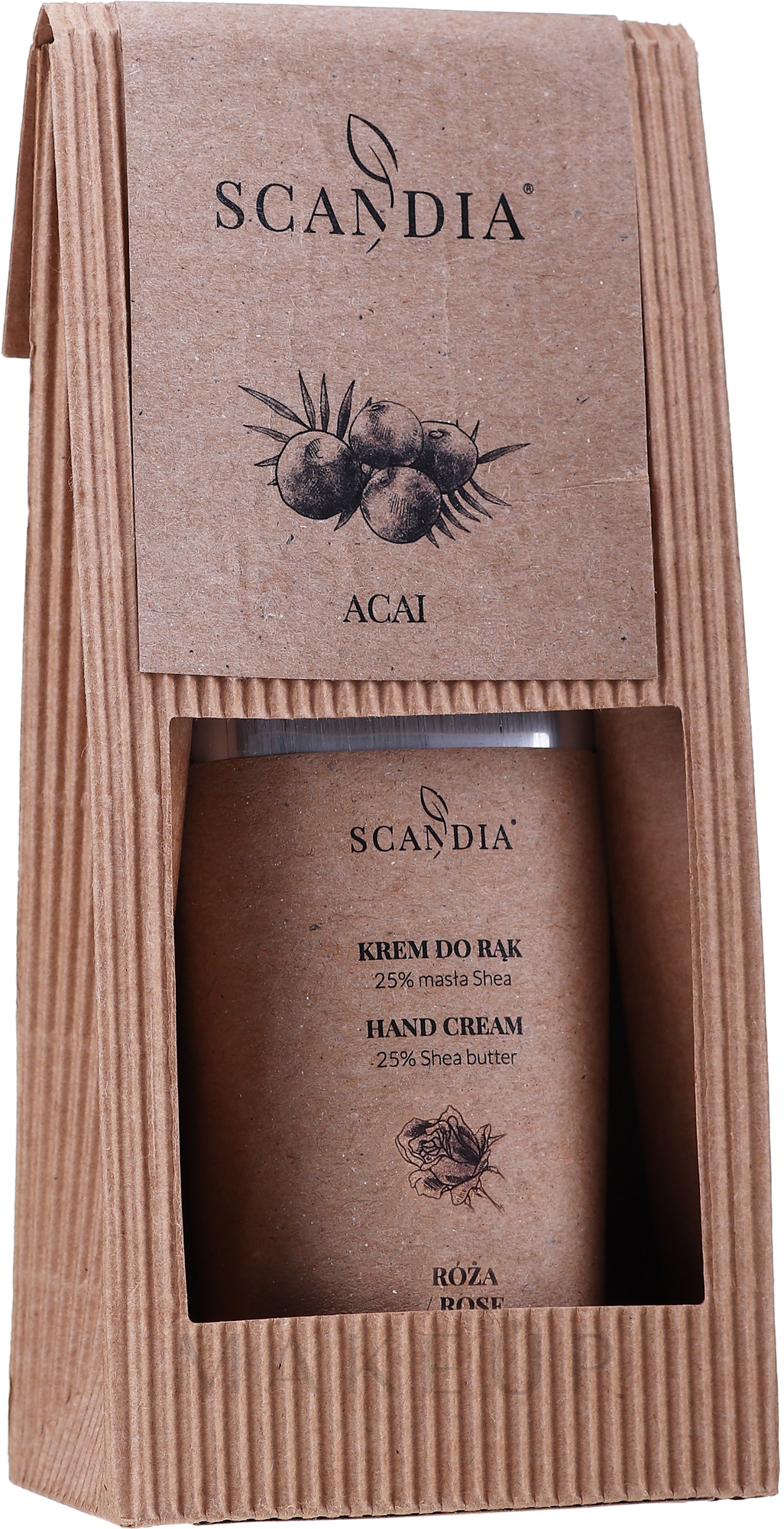 Handcreme mit Rose - Scandia Cosmetics Hand Cream 25% Shea Rose — Bild 70 ml