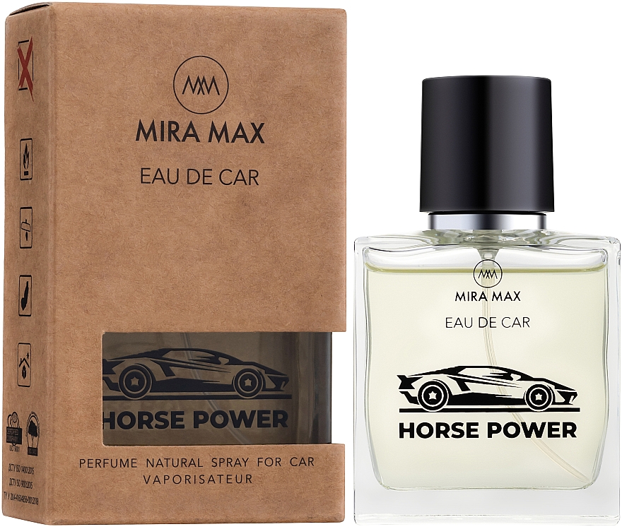 Auto-Lufterfrischer - Mira Max Eau De Car Horse Power Perfume Natural Spray For Car Vaporisateur — Bild N1