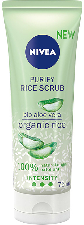 Gesichtspeeling mit Aloe für Mischhaut - Nivea Purify Rice Scrub