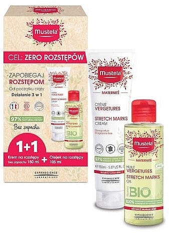 Körperpflegeset - Mustela Maternite (Körperöl 105ml + Körpercreme 150ml)  — Bild N1