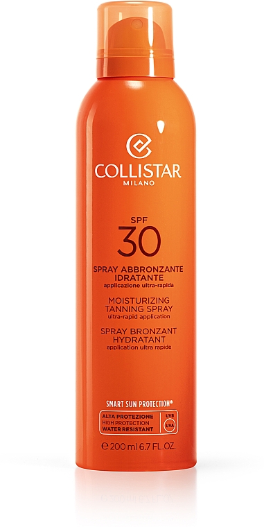 Feuchtigkeitsspendendes Bräunungsspray - Collistar Moisturizing Tanning Spray SPF30 200ml — Foto N1