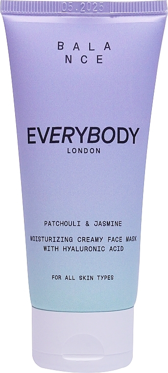 Feuchtigkeitsspendende Gesichtsmaske - EveryBody Balance Moisturizing Creamy Face Mask Patchouli & Jasmin — Bild N1