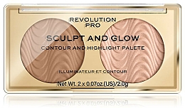 Düfte, Parfümerie und Kosmetik Konturier- und Highlighter-Palette - Makeup Revolution Pro Sculpt And Glow