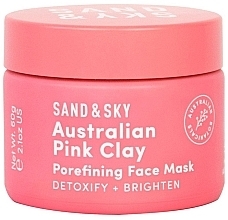 Düfte, Parfümerie und Kosmetik Detox-Maske aus Rosenerde gegen vergrößerte Poren - Sand & Sky Australian Pink Clay Porefining Face Mask