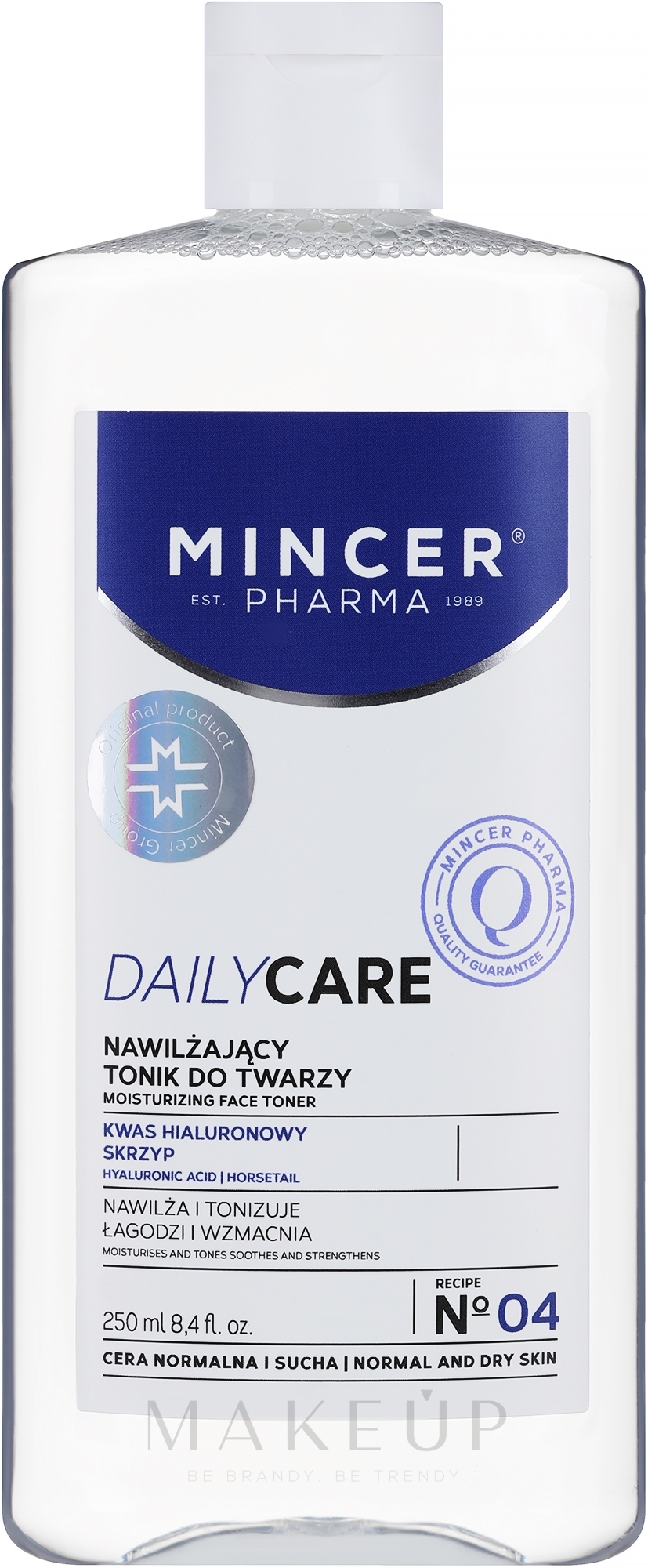 Feuchtigkeitsspendendes Gesichtstonikum für normale und trockene Haut 04 - Mincer Pharma Daily Care Tonic Nousturizing 04 — Bild 250 ml