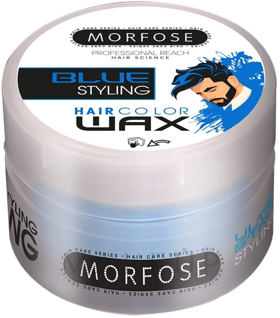 Tonisierendes Wachs für das Haarstyling - Morfose Hair Colour Wax — Bild Blue