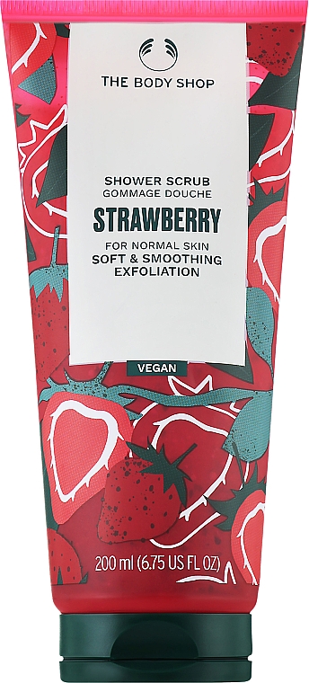 Glättendes Körperpeeling mit Erdbeerextrakt - The Body Shop Strawberry Shower Scrub — Bild N1