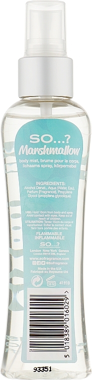 Körperspray - So…? Marshmallow Body Mist — Bild N2