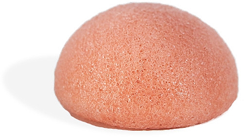 Peelingschwamm für das Gesicht mit Konjakwurzel rosa Ton - Natural konjac Cleansing Sponge With Pink Clay — Bild N1