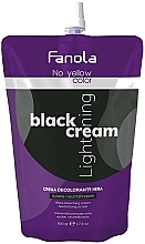 Düfte, Parfümerie und Kosmetik Aufhellende schwarze Creme mit Silbereffekt für alle Haartypen - Fanola No Yellow Black Cream Lightener