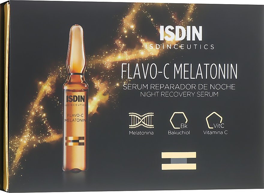 Gesichtsserum für die Nacht - Isdin Isdinceutics Flavo C Melatonin Serum Reparador De Noche — Bild N1