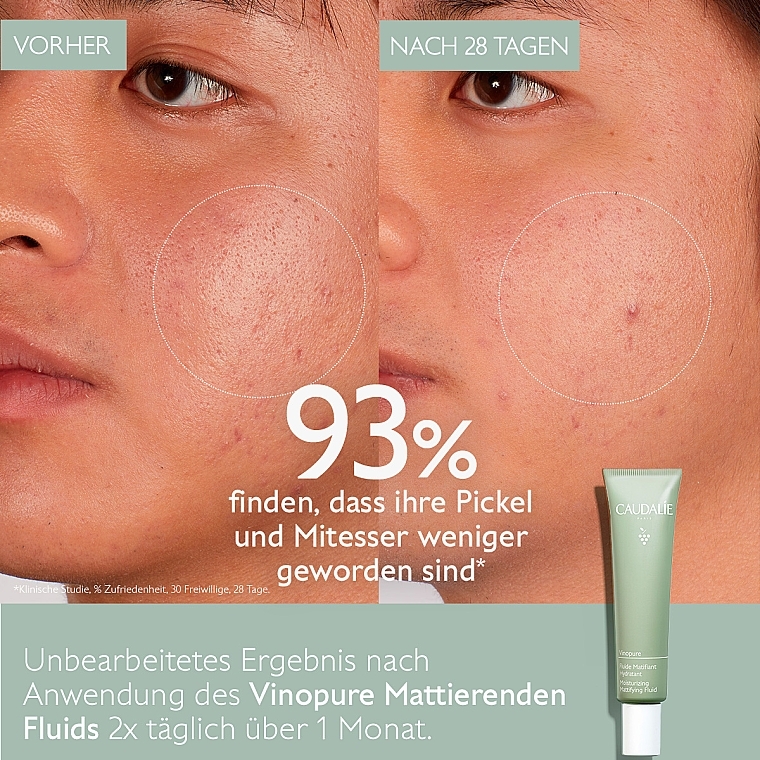 Mattierende Gesichtsflüssigkeit - Caudalie Vinopure Skin Perfecting Mattifying Fluid — Bild N10
