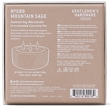 Duftkerze 3 Dochte - Gentleme's Hardware Soy Wax Candle 589 Mountain Sage — Bild N4