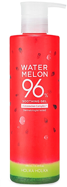 Beruhigendes und feuchtigkeitsspendendes Körper- und Gesichtsgel mit Wassermelonenextrakt - Holika Holika Watermelon 96% Soothing Gel