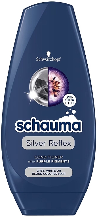 Conditioner für graues Haar - Schauma Silver Reflex Anti-Yellow Conditioner With Purple Pigments — Bild N1