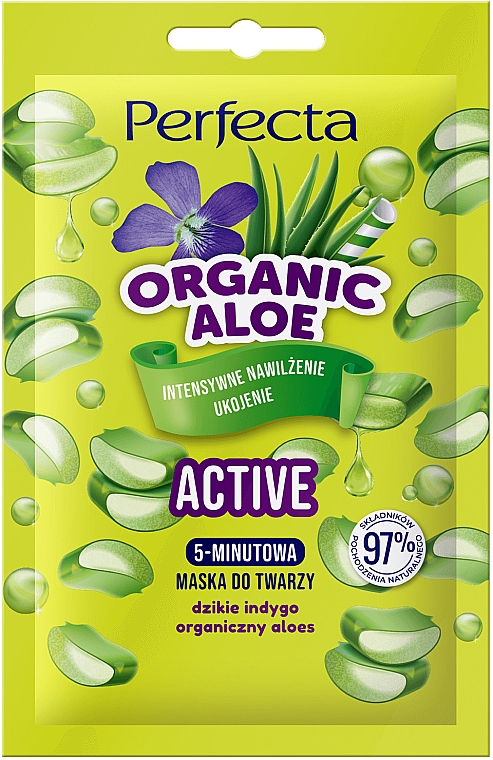 Express-Gesichtsmaske - Perfecta Organic Aloe Active — Bild N1