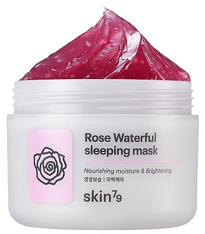 Feuchtigkeitsspendende und aufhellende Gesichtsmaske mit Rosenwasser - Skin79 Moisturizing Rose Waterfull Mask 