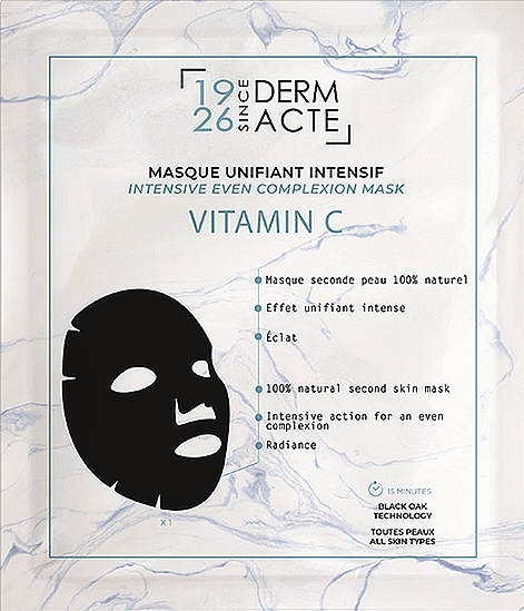 GESCHENK! Regenerierende Tuchmaske für das Gesicht mit Vitamin C - Academie Derm Acte Intensive Even Complexion Mask — Bild N1