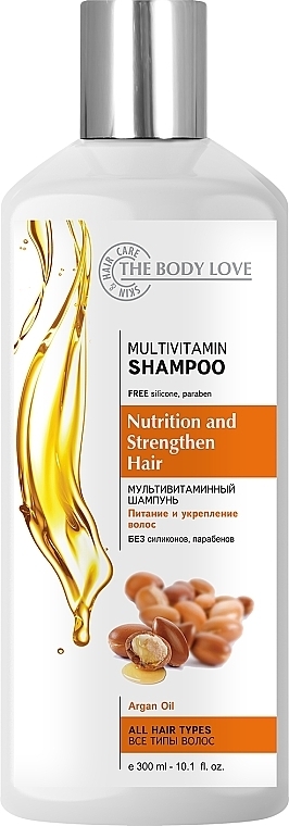 Haarshampoo Multivitamin + Argan Oil - The Body Love Multivitamin Shampoo — Bild N1