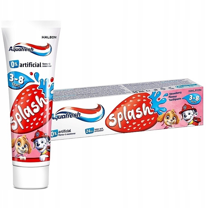 Zahnpasta für Kinder 3-8 Jahre Erdbeere - Aquafresh Splash Toothpaste Strawberry — Bild N3