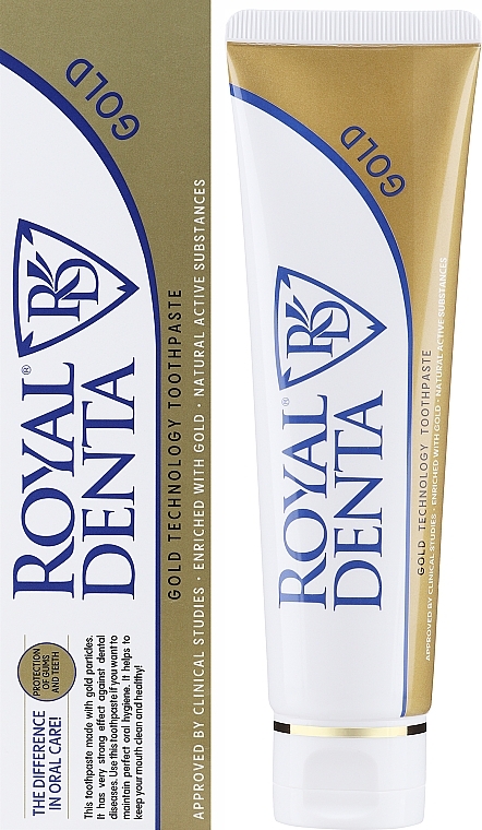 Zahnpasta mit Goldpartikeln - Royal Denta Gold Technology Toothpaste — Bild N2