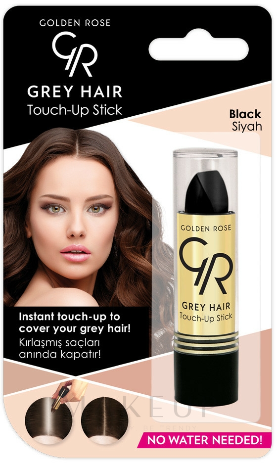 Abdeckstift für graue Haare - Golden Rose Grey Hair Touch-Up Stick — Foto 01 - Black