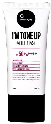 Sonnenschutzgel für das Gesicht SPF 50+ - Suntique I`m Tone Up Multi Base SPF 50+ — Bild N1