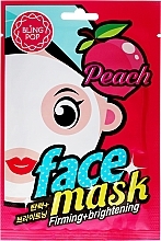 Düfte, Parfümerie und Kosmetik Aufhellende und straffende Tuchmaske mit Pfirsichextrakt - Bling Pop Peach Firming & Brightening Face Mask
