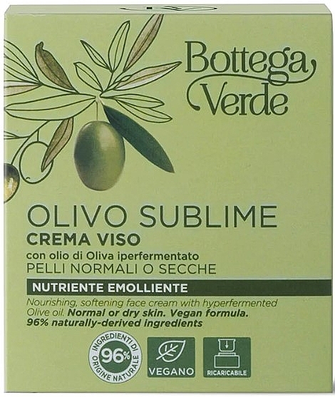 Gesichtscreme mit Olivenöl - Bottega Verde Olivo Sublime Cream — Bild N3