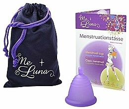 Menstruationstasse Größe M violett - MeLuna Classic Shorty Menstrual Cup Ball — Bild N1