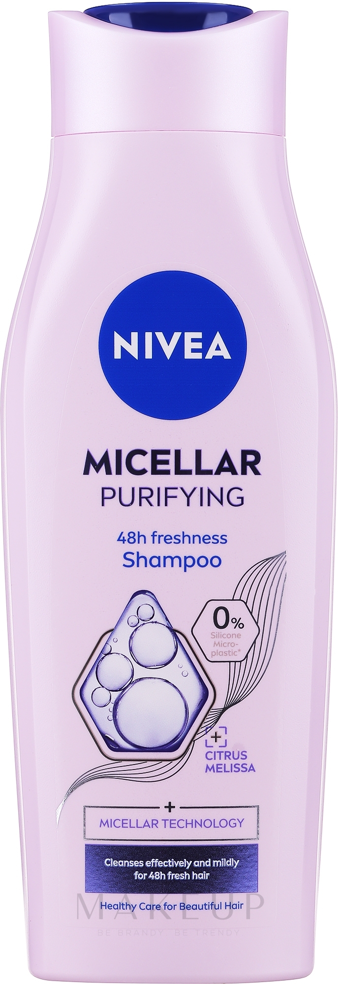 Mizellenshampoo für die tägliche Haarwäsche - Nivea Micellar Purifying 48 Freshness Shampoo  — Bild 400 ml
