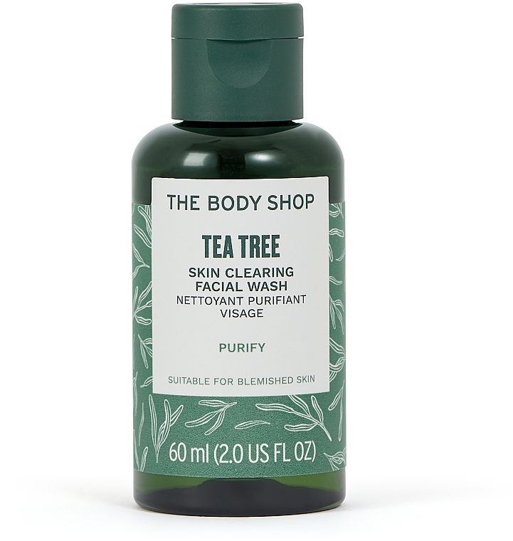Gesichtswaschgel mit Teebaumöl für fettige und delikate Haut - The Body Shop Tea Tree Skin Clearing Facial Wash — Bild N1