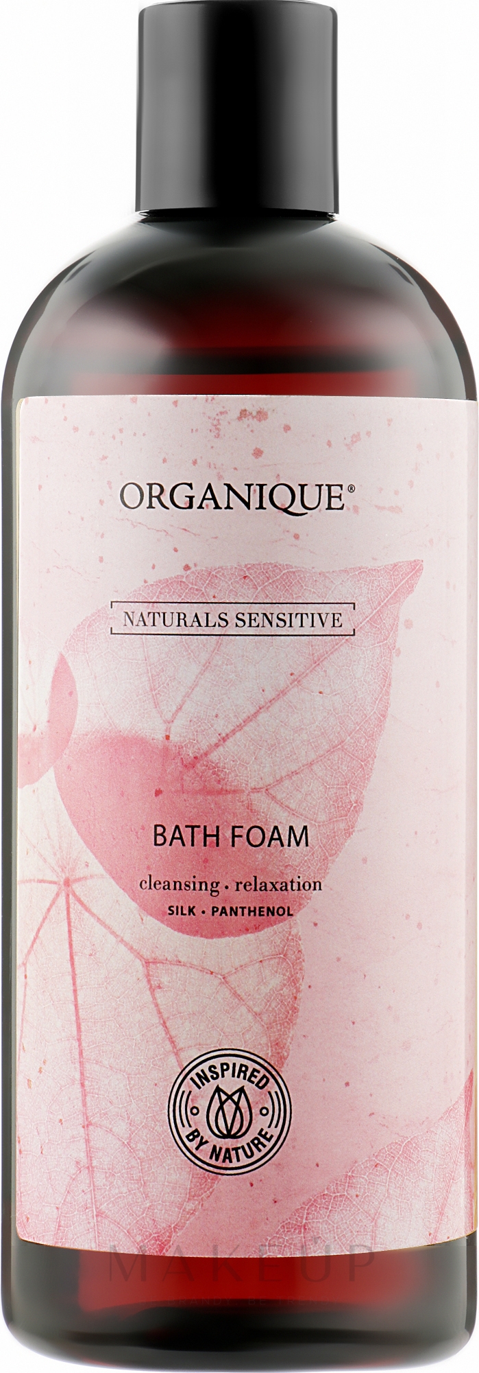Badeschaum für empfindliche Haut mit hydrolysierter Seide, Panthenol und Vitamin E - Organique Naturals Sensitive Bath Foam — Bild 400 ml
