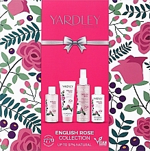Körperpflegeset - Yardley English Rose Collection (Duschgel 100ml + Körperlotion 100ml + Spray 100ml + Handcreme 50ml)  — Bild N1