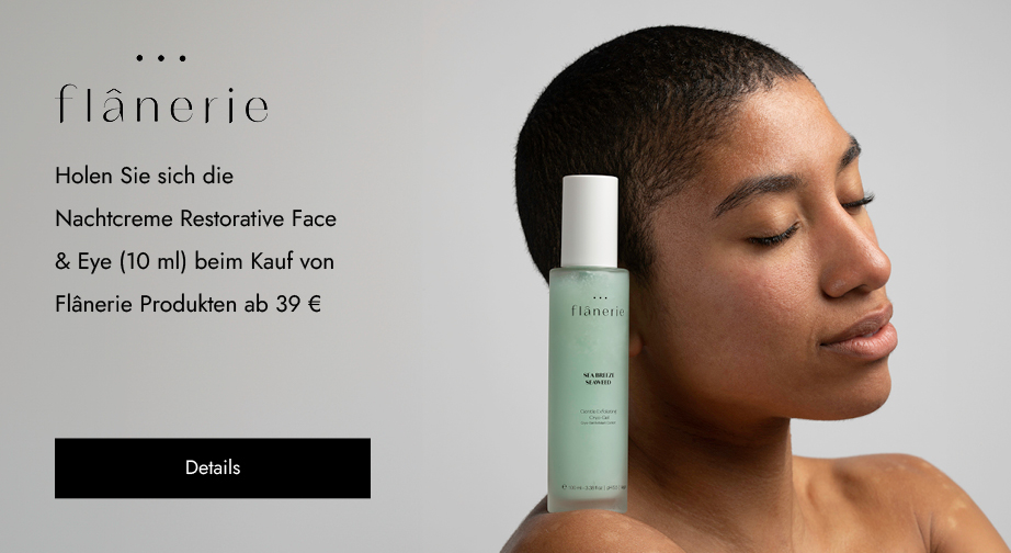 Holen Sie sich die Nachtcreme Restorative Face & Eye (10 ml) beim Kauf von Flânerie Produkten ab 39 €