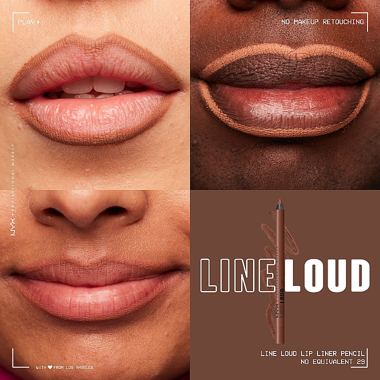 Lippenkonturenstift - NYX Professional Line Loud Vegan Longwear Lip Liner  — Bild N7